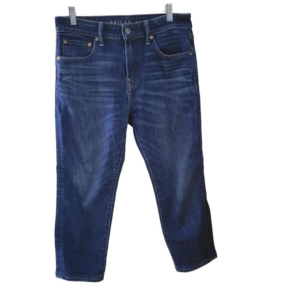 American Eagle Men's Athletic Fit Airflex Size 30 Medium Wash Blue Denim Jeans
